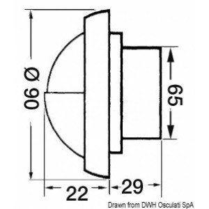 Faretto alogeno BATSYSTEM Targa Cap stagno - foto 2