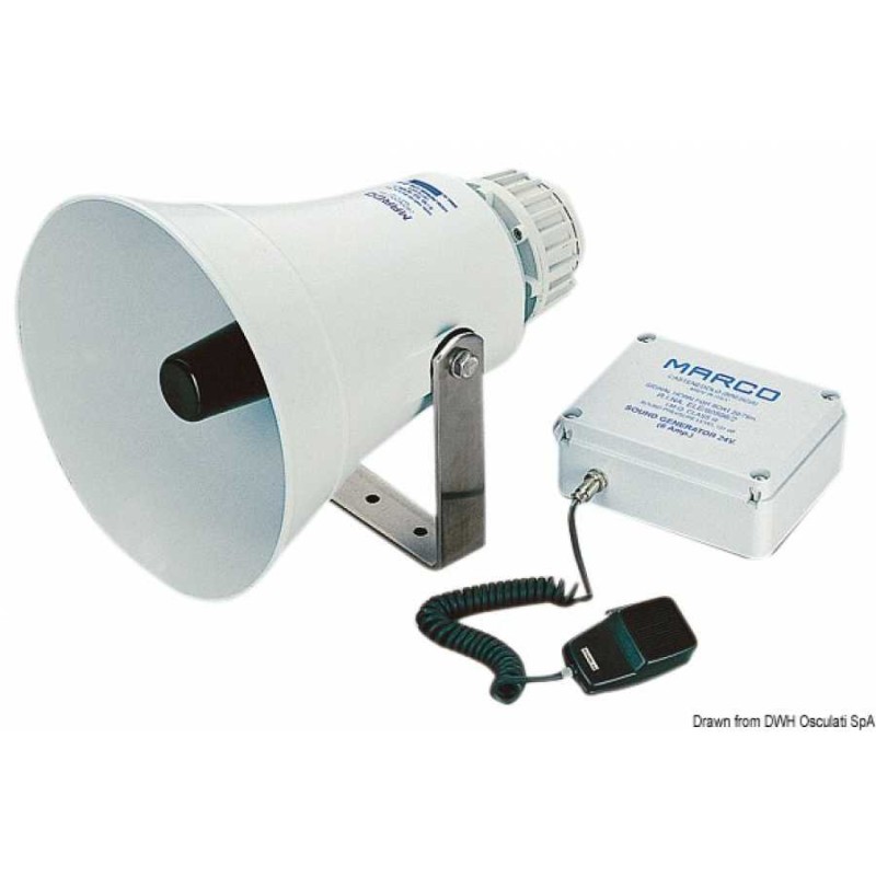 Tromba MARCO elettronica con amplificatore per imbarcazioni dai 20 ai 75 metri - foto 1