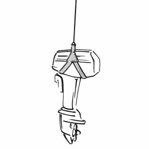 Power lift imbragatura di sollevamento motori fuoribordo con maniglia superiore - foto 3