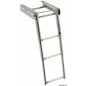 Osculati Scaletta da plancetta a scomparsa totale con slitta telescopica