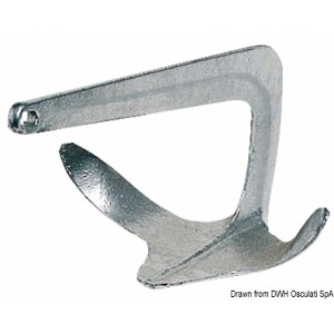 Osculati Ancora Trefoil in acciaio fuso e zincato a caldo