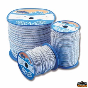 Corda elastica Colore bianco filo segnale blu navy bobine da 100 mt. Marina - foto 2