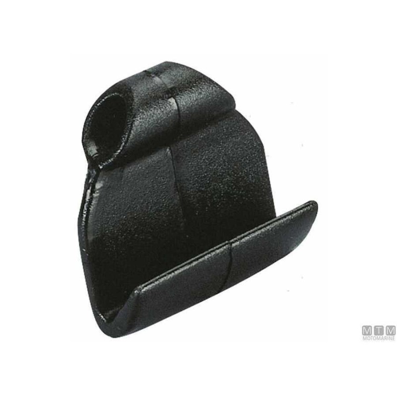 Gancetto in Nylon largo e piatto per attacco sul bordo di gommoni nero - foto 1