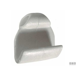 Motomarine Gancetto in Nylon largo e piatto per attacco sul bordo di gommoni bianco