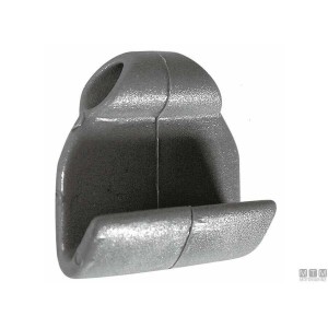 Motomarine Gancetto in Nylon largo e piatto per attacco sul bordo di gommoni grigio