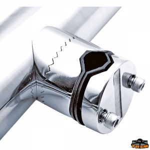 Portacanne con attacco a pulpito e corrimano AISI 316 per tubo 22-25 - foto 2