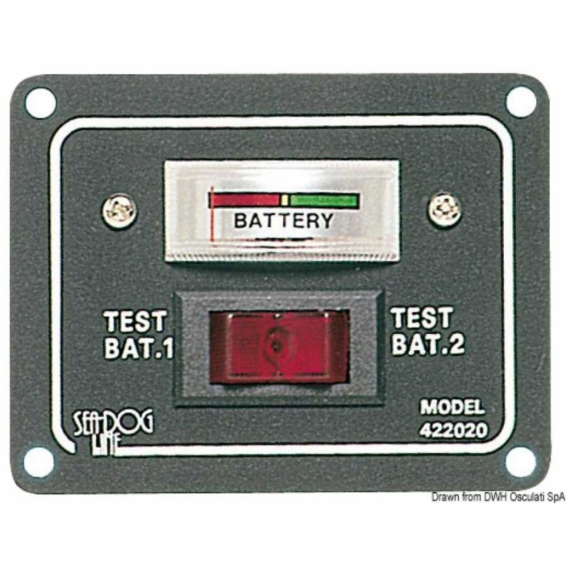 Pannello- test per 2 batterie con interruttore per azionarlo - foto 1