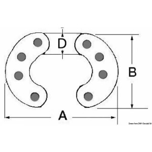 Falsa maglia per catena calibrata - foto 2