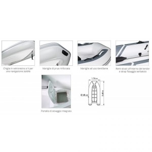 Tender Yacht Chiglia Rigida In Vetroresina - foto 3