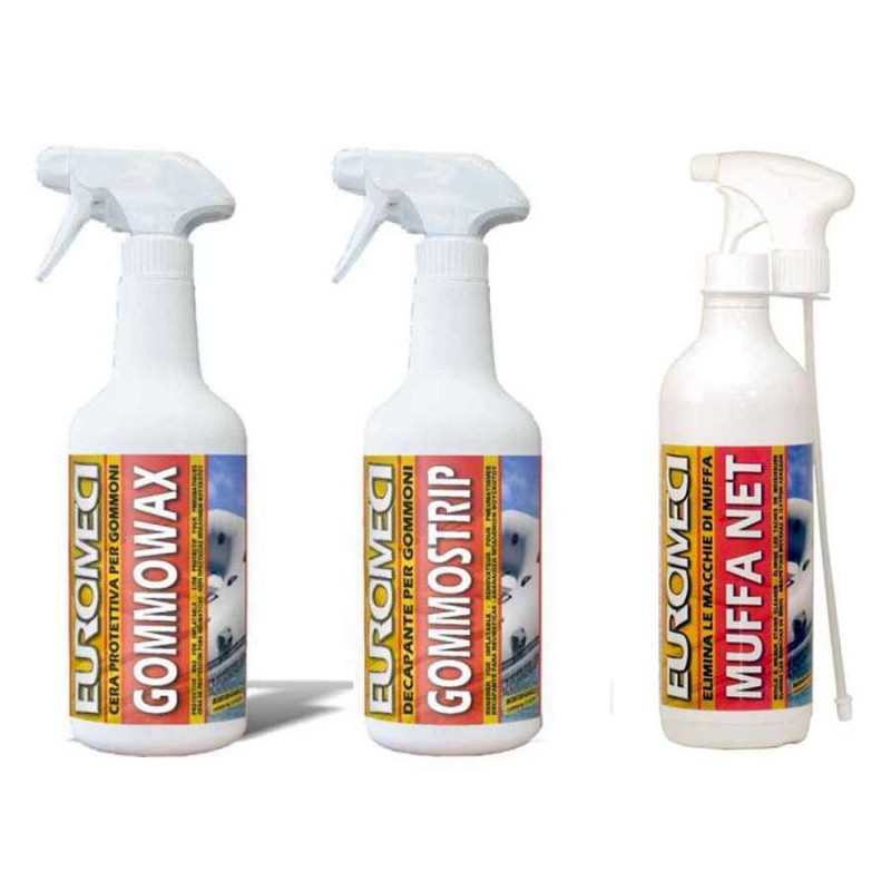 Kit Euromeci cura del gommone (Gommowax, Gommostrip, Muffa Net) - foto 1