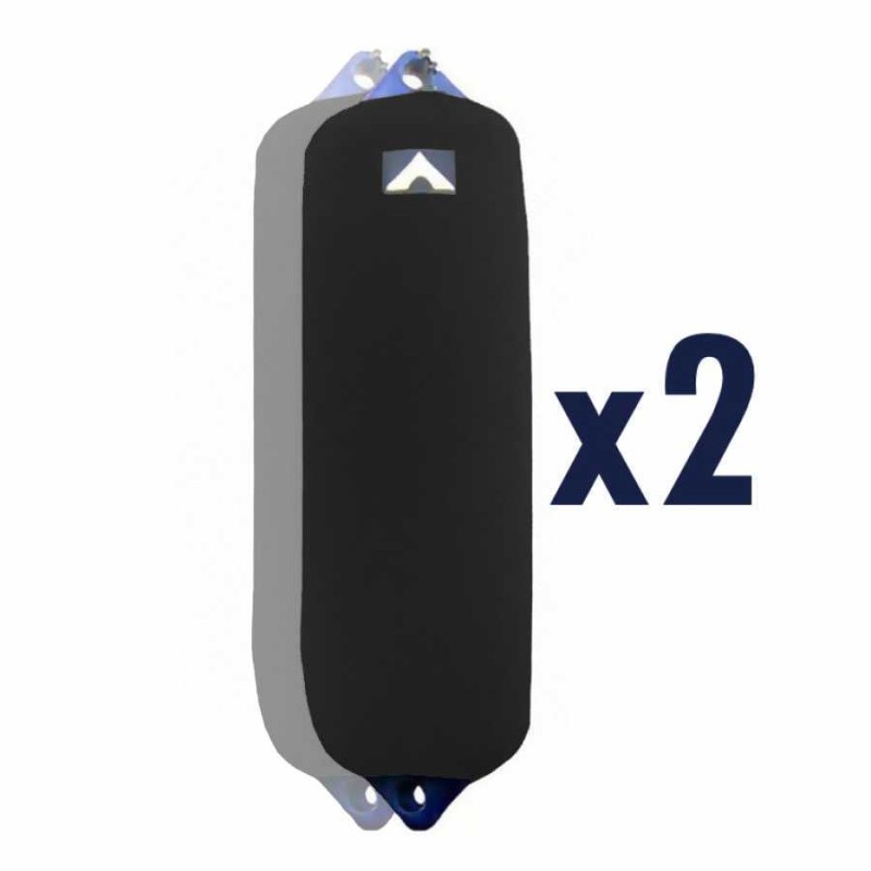 Kit 2 copriparabordi NERO per Polyform serie F - foto 1