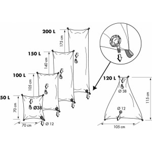 Serbatoio Plastimo flessibile acqua con raccorderia NEW MODEL - foto 2