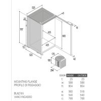 Vitrifrigo C130L CHR frigorifero da Incasso 130L - foto 4
