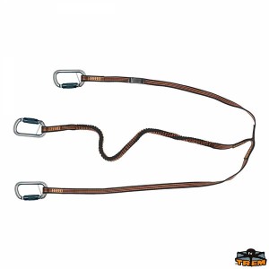 Trem Cordone ombelicale SEGURA per cinture di sicurezza statico + elastico con 3 moschettoni