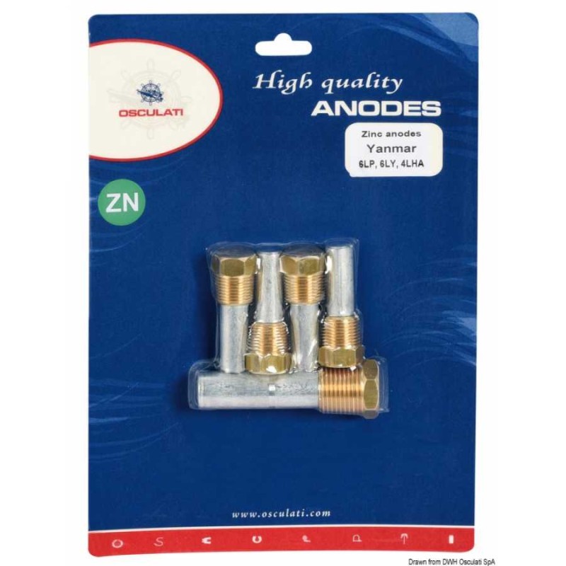 Kit zinco motori entrobordo Yanmar 6LP/6LY/4LH - foto 1