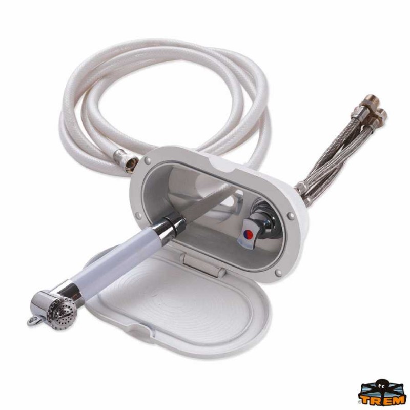 Box doccia ovale con miscelatore e doccia a pulsante 2 - foto 1