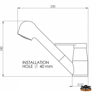 Monocomando miscelatore cromato + doccia estraibile cromata - foto 2