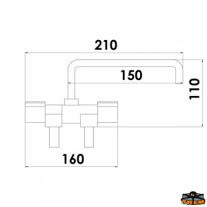 Rubinetto  abbattibile acqua fredda/calda canna profonda - foto 3