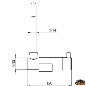 Rubinetto mixer canna bassa - foto 2