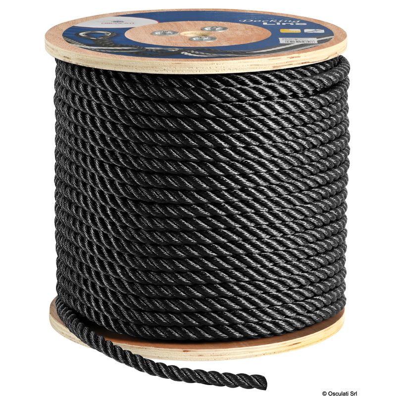 Cima Nera in poliestere ritorto a 3 capi ad alta tenacità - foto 1