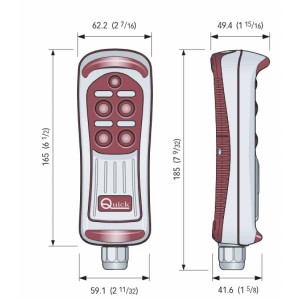 Quick HRC 1004 pulsantiera a 4 tasti multiuso - foto 2