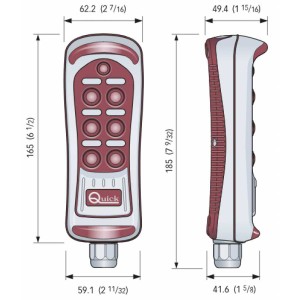 Quick HRC 1006 pulsantiera a 6 tasti multiuso - foto 2