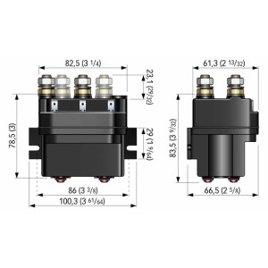Cassetta teleruttori Quick T6415. 12-24V 150A IP66 - foto 2