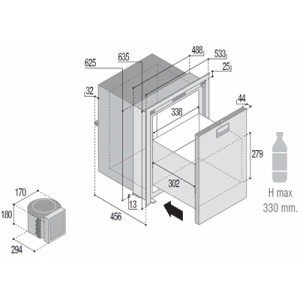 Frigo freezer Vitrifrigo DW75 OCX2 RFX in acciaio inox - foto 2