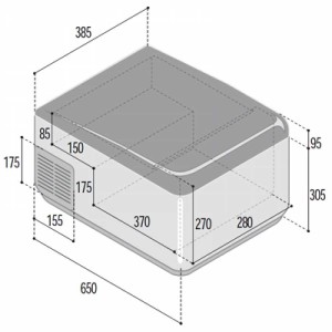 Frigo freezer portatile Vitifrigo C41L con termostato LED - foto 2