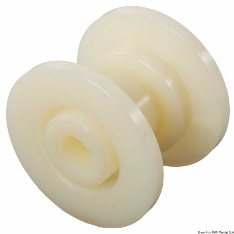 Puleggia di ricambio in nylon o gomma dura per musone - foto 1