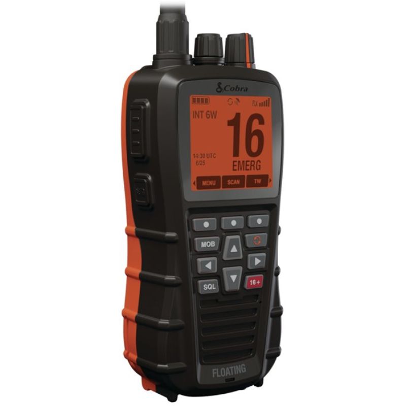 VHF Portatile Cobra BlueBound 650E DSC GPS Bluetooth Galleggiante IPX7 - foto 1