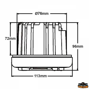 Radio Stereo USB Bluetooth da cruscotto nautico Trem  - foto 3