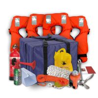 Nautica Più Kit Sicurezza Barca 4 Persone Entro 6 Miglia – Dotazioni Complete in Borsa Impermeabile