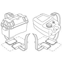 Doppia piastra fissa batteria o serbatoio - foto 2